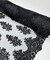 Black Sequin Embroidered Lace Fabric by the Yard, 54" Wide Floral Mesh Lace with Double Scalloped Edges